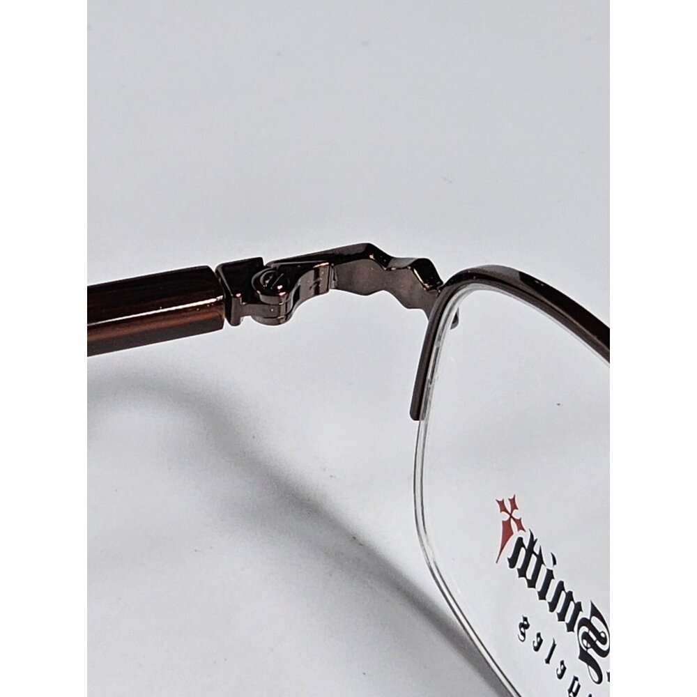 Dakota Smith Liberty Brown Women's 50-20-135 Metal Half Rim Eyeglasses Demo. - Picture 9 of 15